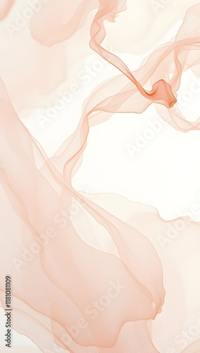 Minimal luxury pastel backdrop with organic fluid shapes