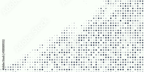 Light BLUE vector modern geometrical circle abstract background. Dotted texture template. Geometric pattern in halftone style with gradient.