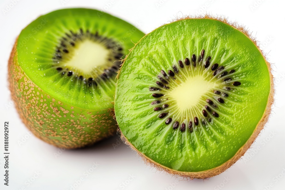 Ultra Hd Image of Kiwis Vert Coup En Deux Sur Fond Blanc Ultra Hd Image of Kiwis Vert Coup En Deux Sur Fond Blanc