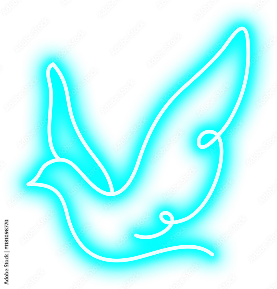 Obraz premium Neon Bird