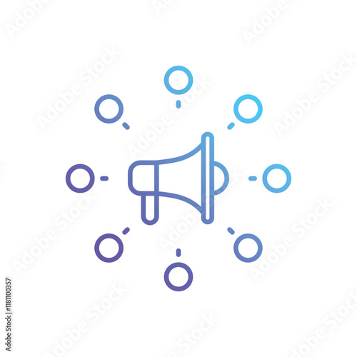 Viral Market vector icon