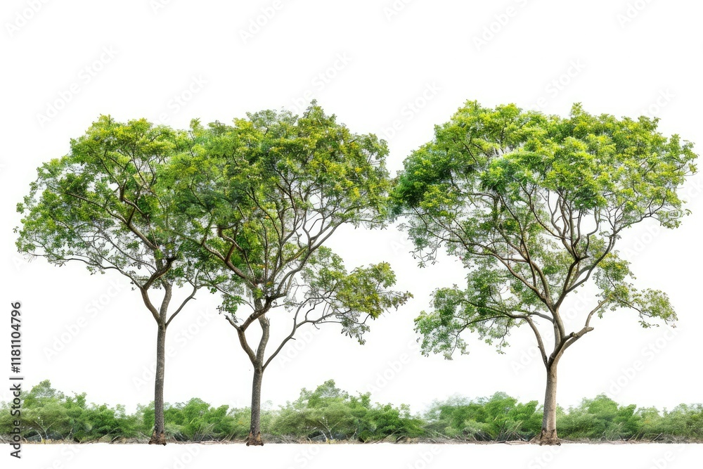 Premium Quality Image of Dense Trees in a Forest Premium Quality Image of Dense Trees in a Forest