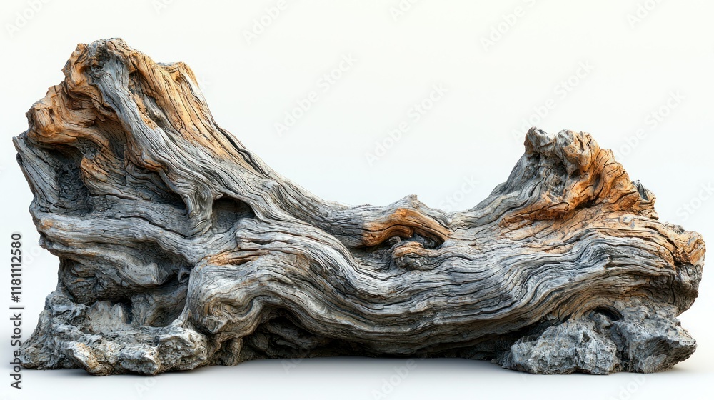 Ancient Weathered Log: A Study in Texture and Time Ancient Weathered Log: A Study in Texture and Time