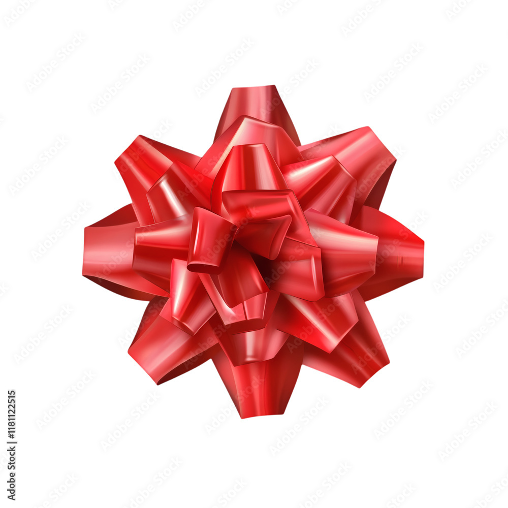 red bow isolated on white transparent background red bow isolated on white transparent background