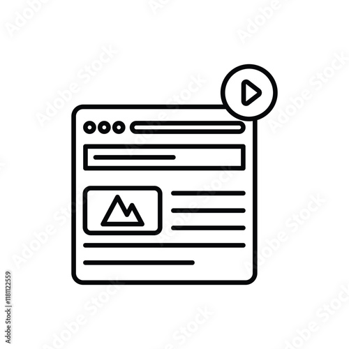 Content vector icon