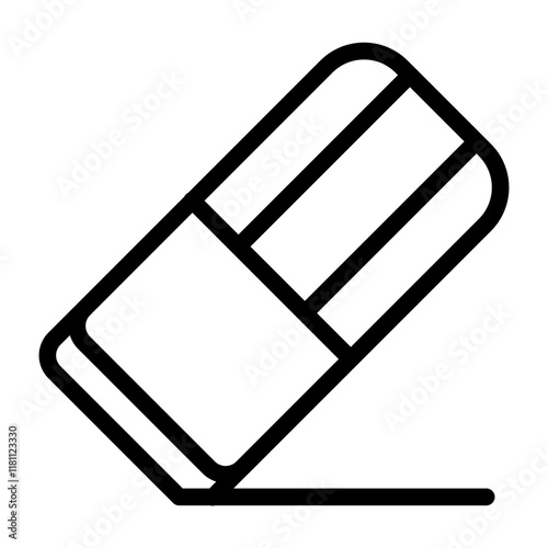 Eraser line icon