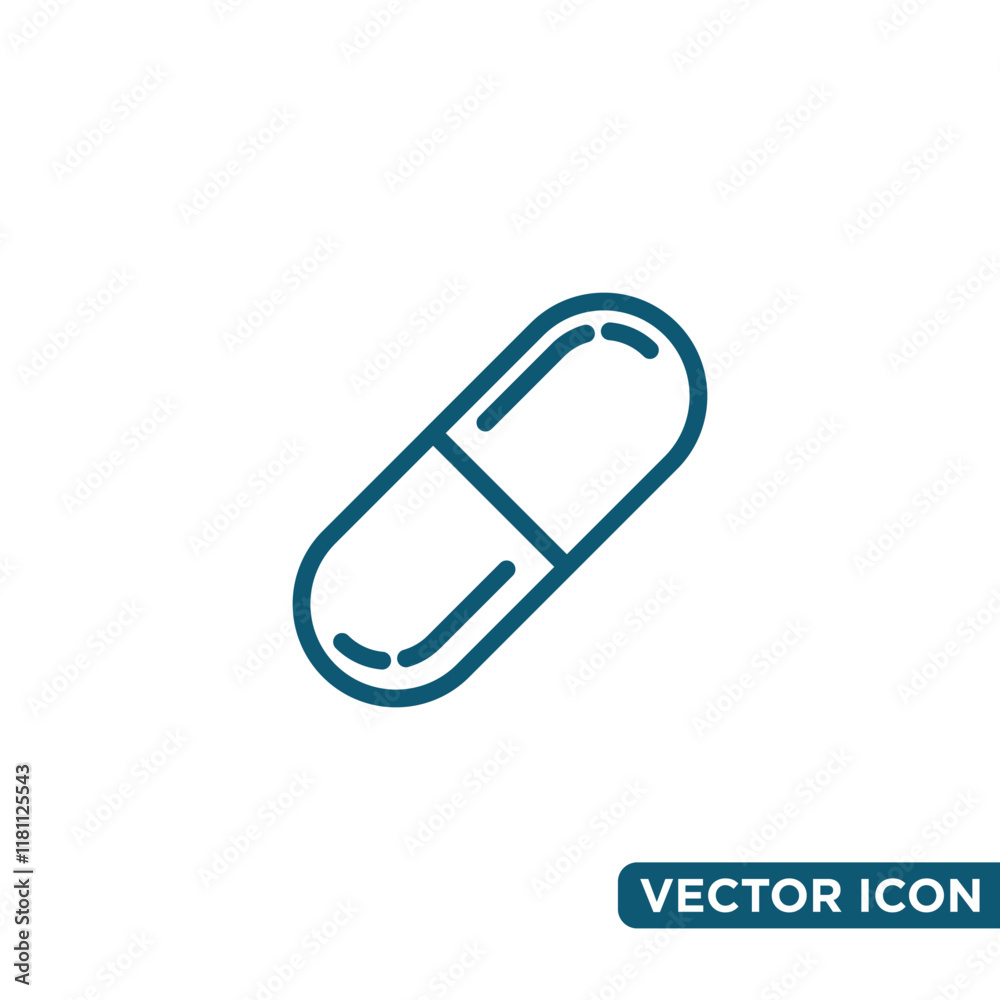 Simple Capsule Icon Design Template Simple Capsule Icon Design Template