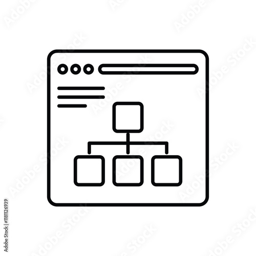 Site Map vector icon