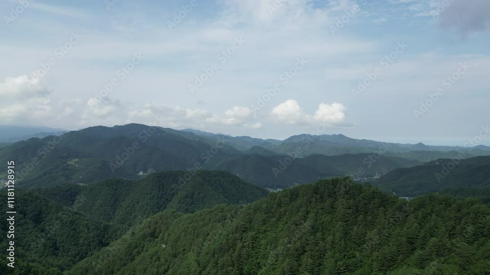 It is a beautiful nature of Korea. Korea with the stem of the Taebaek Mountains It is a beautiful nature of Korea. Korea with the stem of the Taebaek Mountains