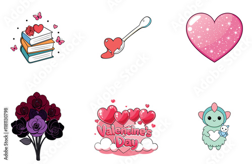 Romantic Valentine Bundle - A Dazzling Lights Collection Icons
