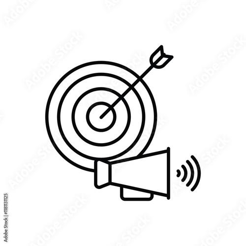 Target vector icon