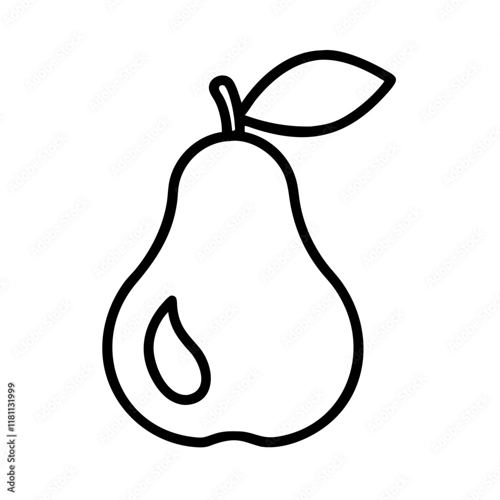 pear icon, fruits line art, fruits icon - simple black line art icon of pear perfect for logos, and fruits-themed designs. pear icon, fruits line art, fruits icon - simple black line art icon of pear perfect for logos, and fruits-themed designs.