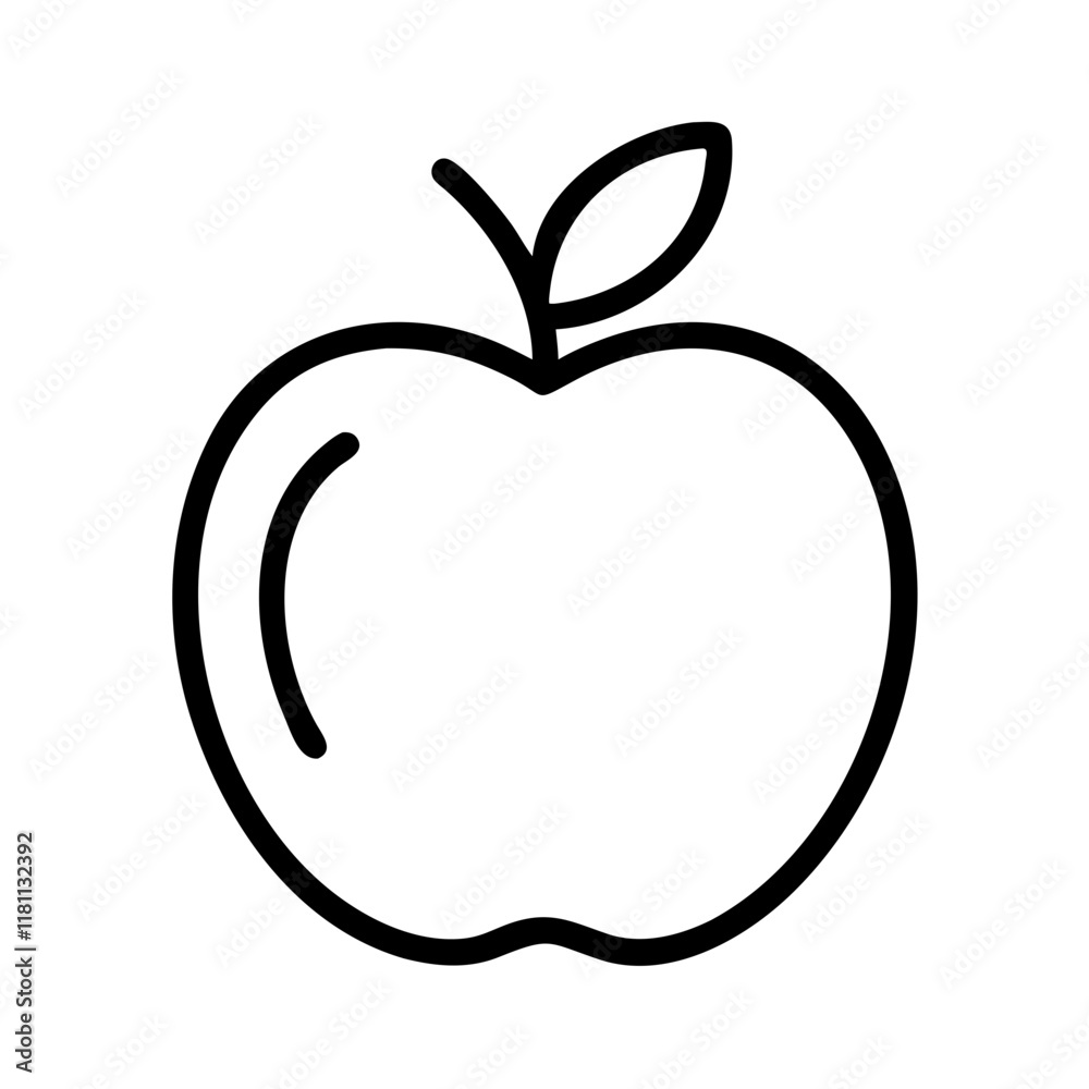 apple icon, fruits line art, fruits icon - simple black line art icon of apple perfect for logos, and fruits-themed designs. apple icon, fruits line art, fruits icon - simple black line art icon of apple perfect for logos, and fruits-themed designs.