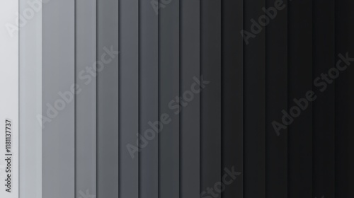 Abstract grayscale gradient with vertical bars transitioning from light gray to dark black.