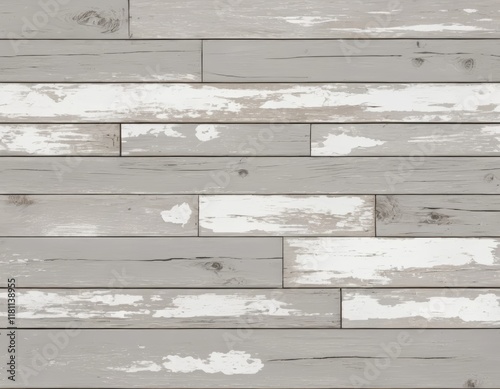 Distressed Gray and White Wood Planks: Seamless Texture Background for Design Projects