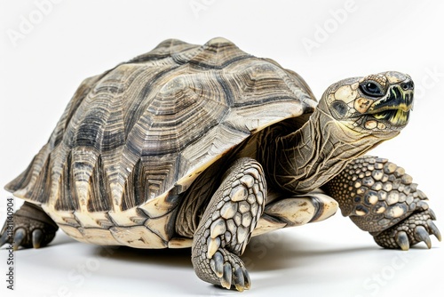 High Resolution of Herman Tortoise  Detailed Reptile Portrait