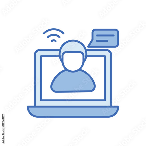 Online Consulting vector icon