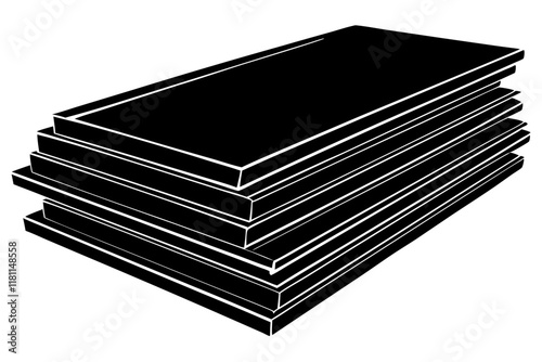 Stack of Steel Sheets - Industrial Metal Storage