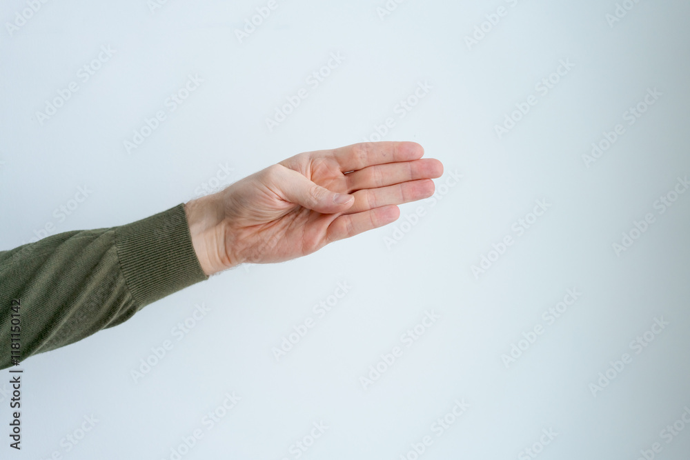 Hand is shown with the fingers spread out Hand is shown with the fingers spread out