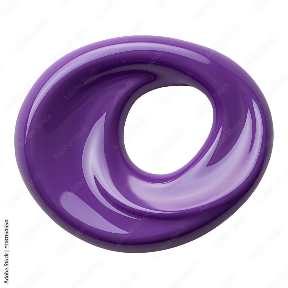 Glossy purple spiral shape with abstract design, perfect for creative digital projects and vibrant visual effects. Glossy purple spiral shape with abstract design, perfect for creative digital projects and vibrant visual effects.