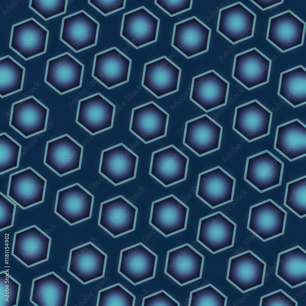 Naklejka premium Blue geometric background.
