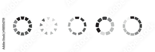 minimalist loading animation—perfect for adding a modern, seamless touch to your user interface. experience while keeping users engaged during loading times." Vector illustration concept.