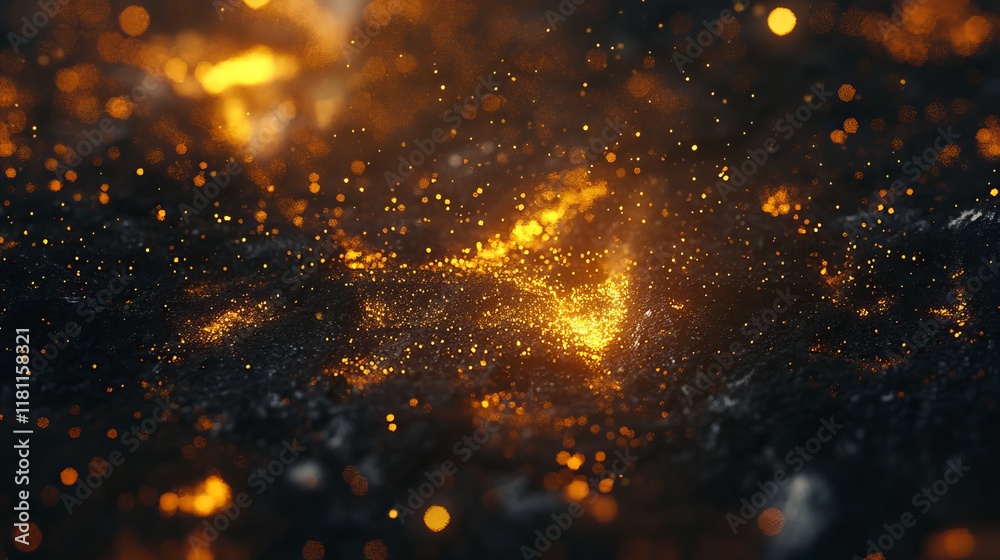 Obraz premium Abstract Fire and Embers Background