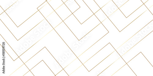 Modern minimal and clean white gold background with realistic line wave geometric circle shape, abstract white and gold colors with lines pattern texture computer geometric digital connection design .