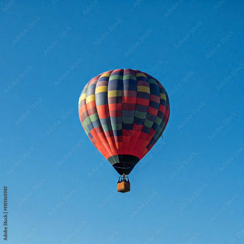 colorful hot air balloon in the blue sky. Colorful hot air balloon flying on sky. travel and air transportation concept - balloon carnival. colorful hot air balloon in the blue sky. Colorful hot air balloon flying on sky. travel and air transportation concept - balloon carnival.