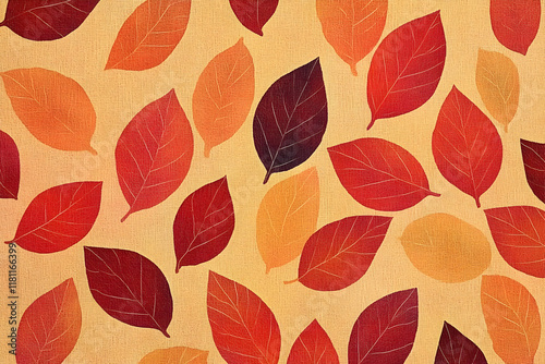 Wallpaper Mural Autumn leaves background pattern for seasonal design themes  Torontodigital.ca