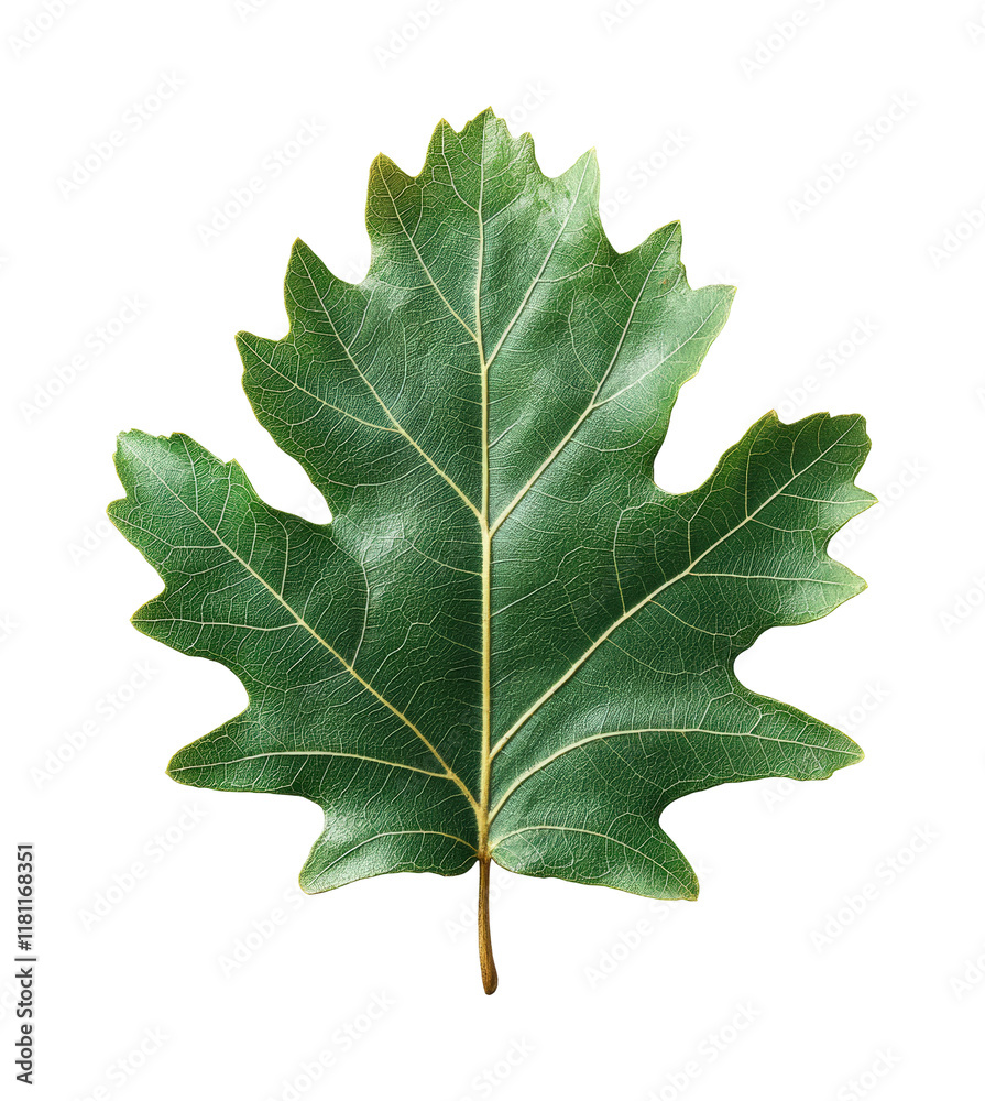 Detailed oak leaf with visible veins nature high fidelity close-up leaf anatomy botanical isolated on transparent background png Detailed oak leaf with visible veins nature high fidelity close-up leaf anatomy botanical isolated on transparent background png