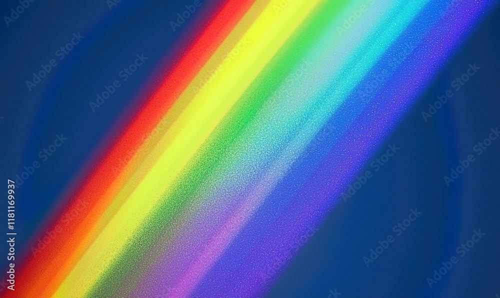 Diagonal rainbow spectrum on blue background for abstract or science projects. Diagonal rainbow spectrum on blue background for abstract or science projects.
