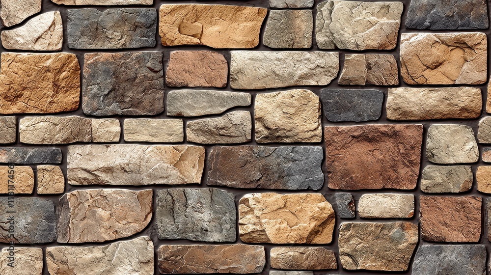 Rustic Brown and Gray Stone Wall Texture Background Irregular Shaped Stones Masonry Rustic Brown and Gray Stone Wall Texture Background Irregular Shaped Stones Masonry