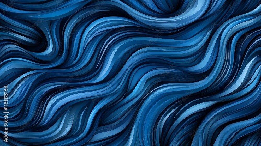 Dynamic abstract blue waves, a flowing, liquid background for modern design Dynamic abstract blue waves, a flowing, liquid background for modern design
