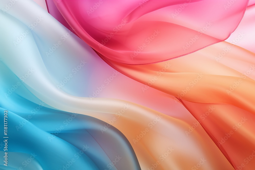Obraz premium Abstract silk wavy background