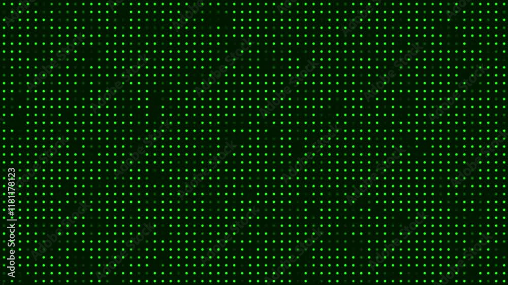 Overlay animation of blinking dots, creating a dynamic background effect. Great for various multimedia applications.