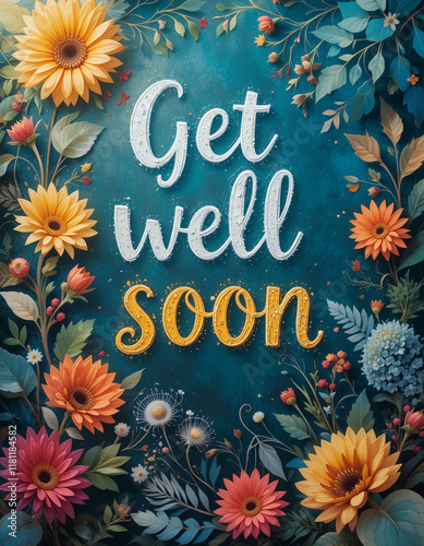 get well soon greeting card