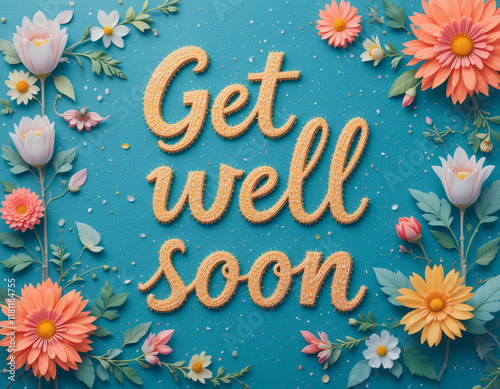 get well soon greeting card