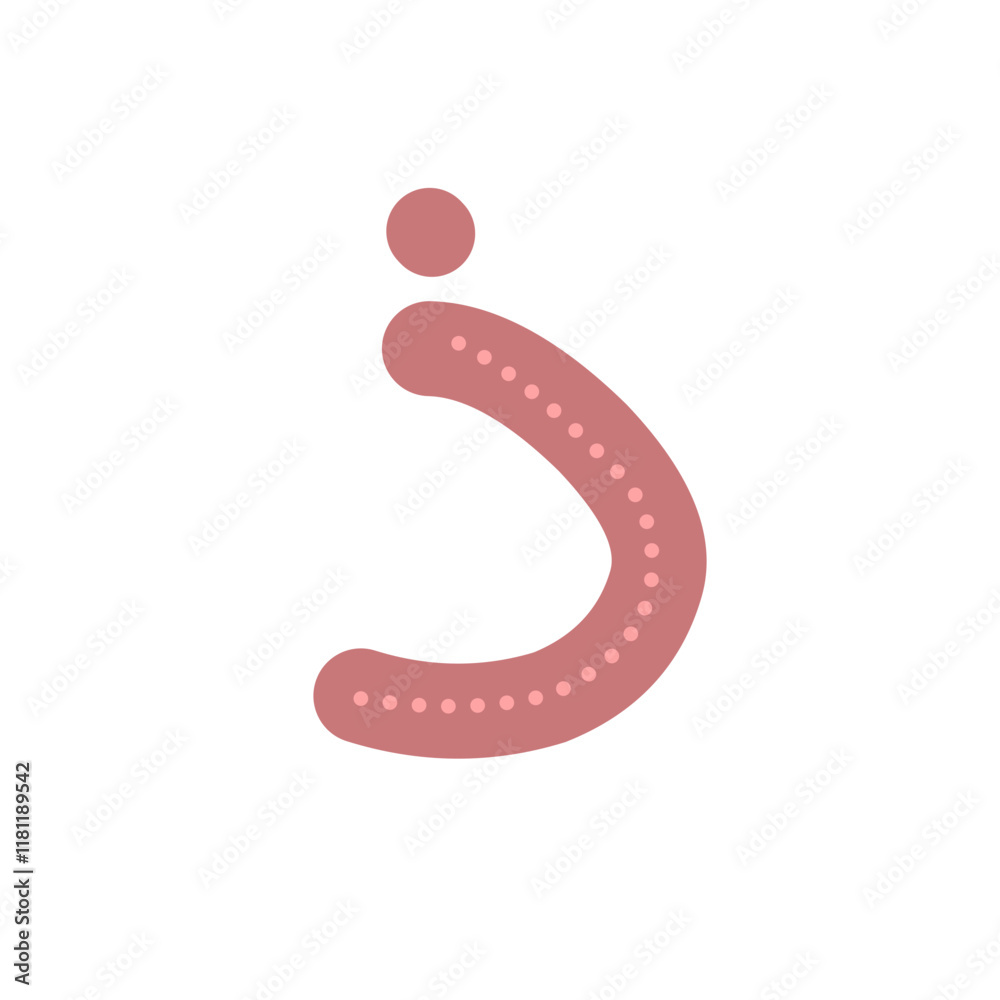 Hand-drawn illustration of Hijaiyah letters Hand-drawn illustration of Hijaiyah letters