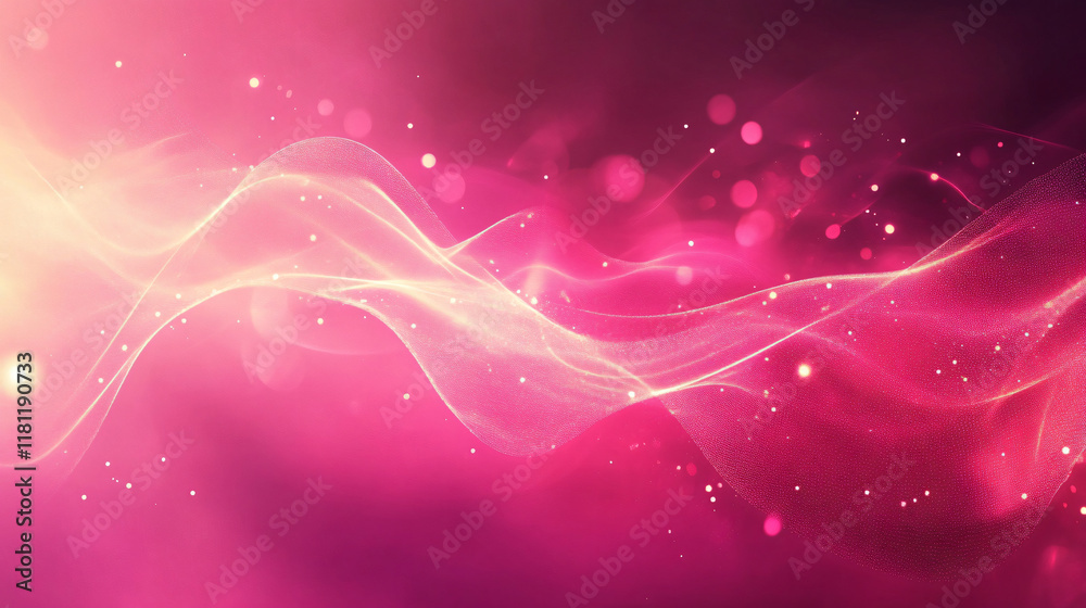 Fototapeta premium A hot pink abstract digital texture with fine details and glowing elements, creating an elegant and modern aesthetic.