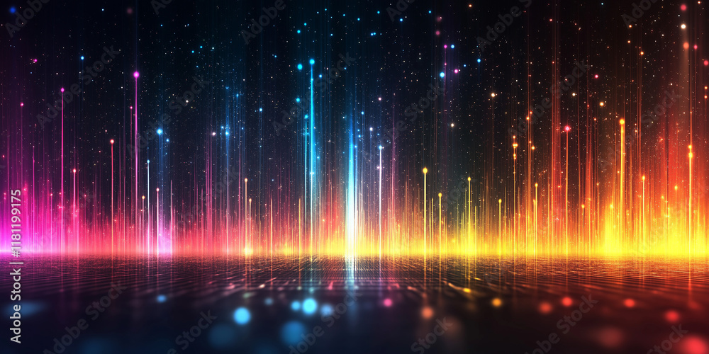 Vibrant light display abstract digital art colorful spectrum creative environment artistic viewpoint visual concept for modern design Vibrant light display abstract digital art colorful spectrum creative environment artistic viewpoint visual concept for modern design