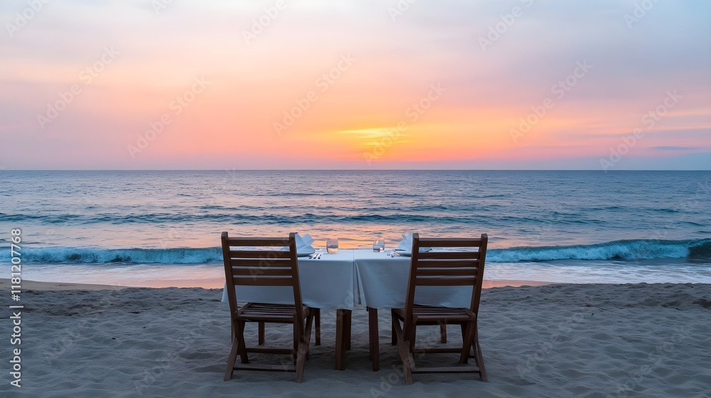 romantic beach sunset dinner table - romantic travel romantic beach sunset dinner table - romantic travel
