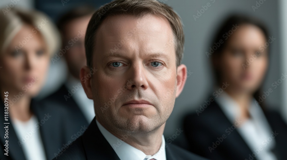 Professional Portraits of Business Meeting Attendees in Urban Office