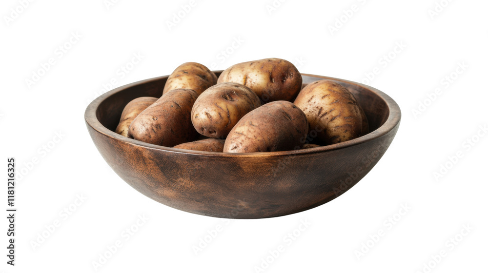 Bowl with potatoes transparent background Bowl with potatoes transparent background