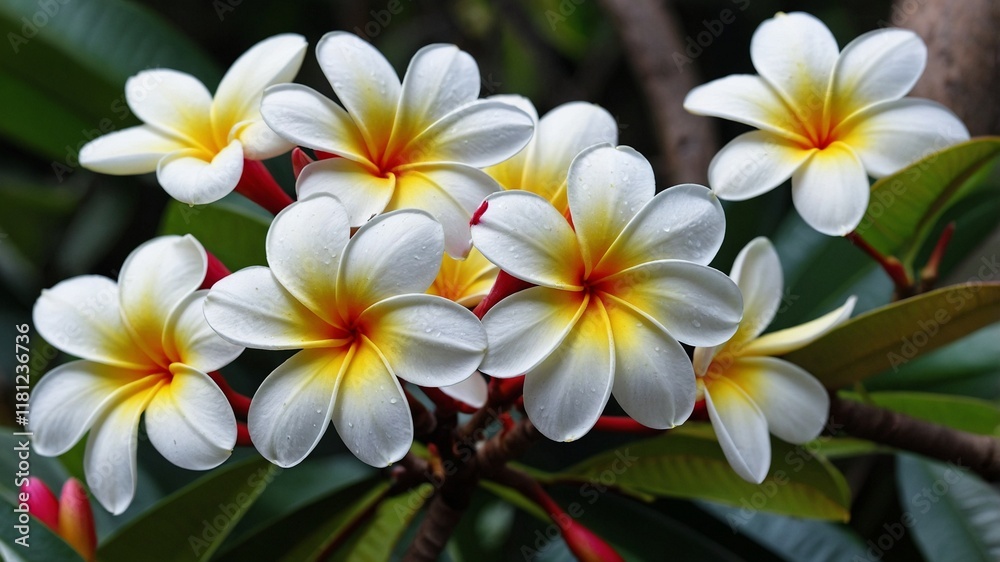 Fototapeta premium frangipani plumeria flower