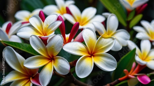 frangipani plumeria flowers