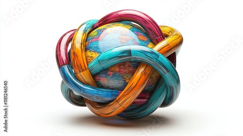 Wallpaper Mural Global Business Network Concept Torontodigital.ca