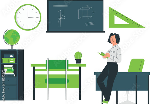 Infographic people and elements vector illustration