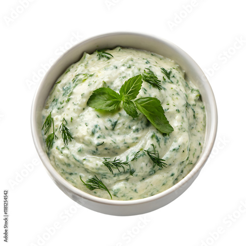 persian borani dip on transparent background photo