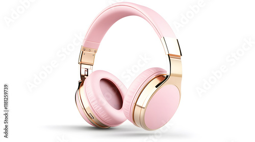 Wallpaper Mural Stylish pink headphones with soft padding and sleek design for comfort Torontodigital.ca